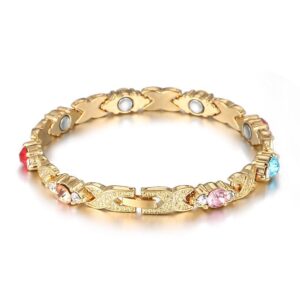 L183-4 gold-colorful diamonds