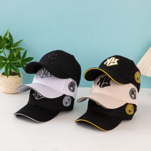 Wholesale Letter circular badge outdoor sun shading embroidered baseball cap