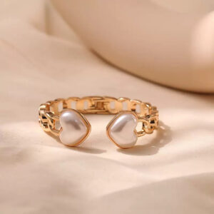 Two love pearl gold