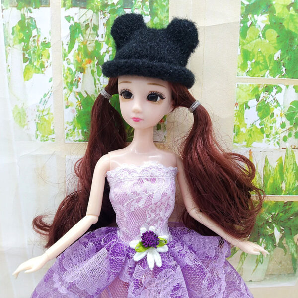Wholesale Plush Doll Bear Yarn Hat Doll Accessories