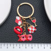 Wholesale Cartoon Drip Oil Red Love XOXO Keychain