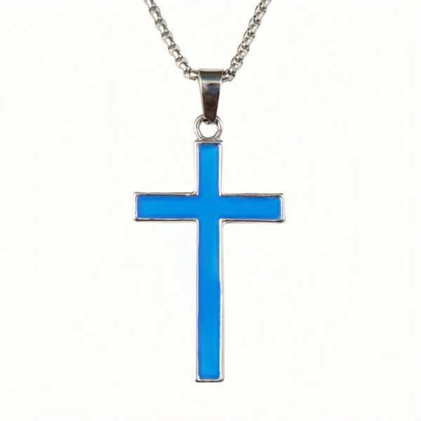 O1CN01F97BaB2IVKv5AD9tv_3919529291-0-cib Wholesale Luminous Cross Bracelet Necklace Set