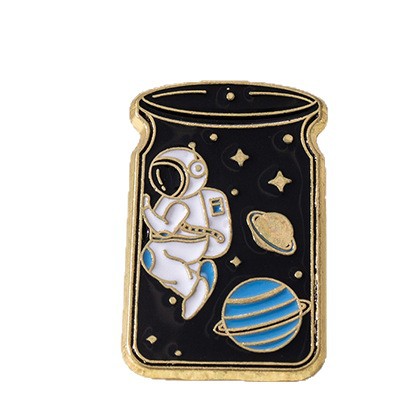 Wholesale Cartoon Space Astronaut Series Message-in-a-bottle Shaped Brooch