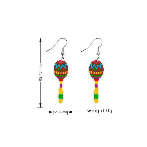 Wholesale Colorful Fruit Acrylic Earrings Holiday Pendant