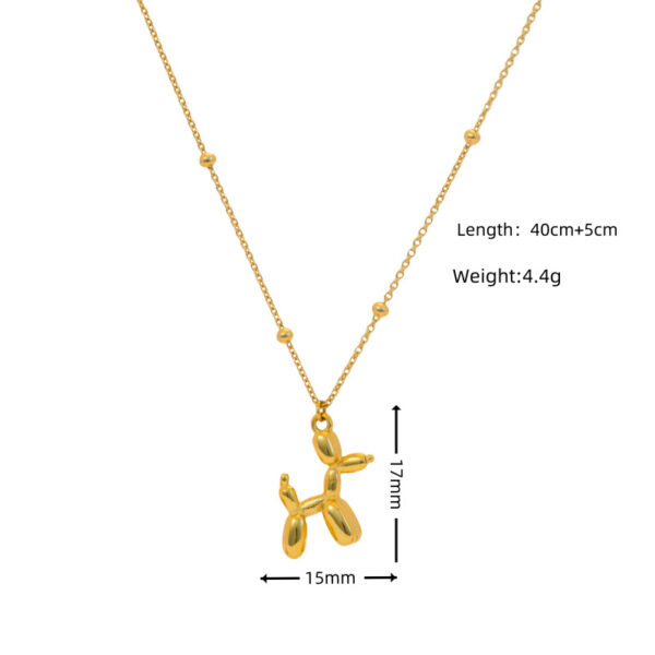 Wholesale colorful oil drop enamel not fade oil painting dog necklace