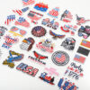 Wholesale Independence Day flag colorful and diverse embroidery DIY patches