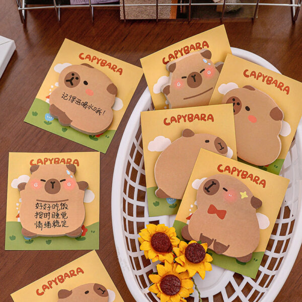 Wholesale Cute cartoon shaped portable capybara sticky note