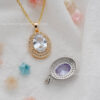 O1CN01FHxpFx20WYv6tlCEb_2219987896857-0-cib Wholesale Colored diamond encrusted oval color preserving pendant