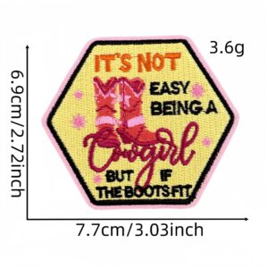 Colorful english landscape cloth stickers 44#