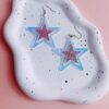 Wholesale Acrylic Laser Fantasy Five-Pointed Star Earrings Cut Out Star Earrings