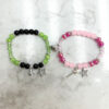 Wholesale Pink Green Matching Couple Bracelet Crown Witch Hat Bracelet Couple Love
