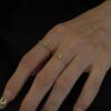 Wholesale Luxury Double-Layer Cool Water Drop Ring Open Index Finger Ring
