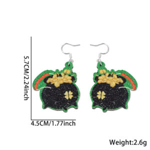 Gold coin jar / Irish earrings