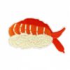 Wholesale Cartoon salmon sushi embroidery DIY Patches