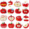 Wholesale Cartoon Apple Embroidered Fabric Patch Apple Cake Patch