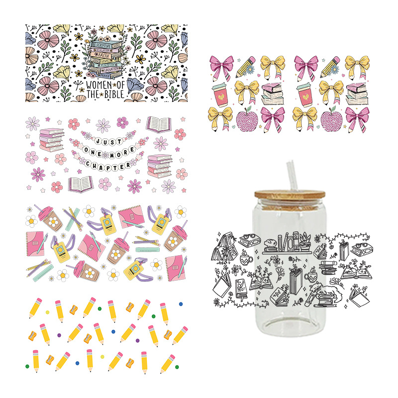 Wholesale UV Transfer Paste Glass Crystal Label Crystal Paste Cross-border Special Paste for 16oz Glass C 23cmX11cm