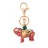 Wholesale cute elephant pendant alloy keychain