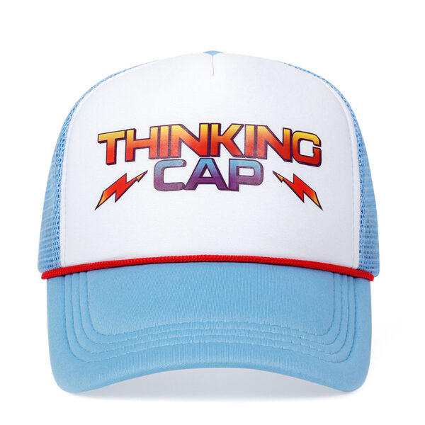 Wholesale Blue and white color letter splicing duckbill cap OLY Exclusive