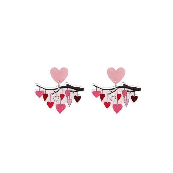 O1CN01FQM25L1onFtRpl60Q_2059265269-0-cib Wholesale Valentine's Day Pink Love Acrylic Earrings
