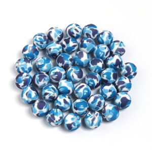 Blue camouflage / Diameter 15mm, aperture 2.4mm, 5 pieces/pack