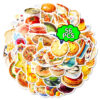 Wholesale 55pcs Realistic Delicious Food Waterproof Vinyl Stickers