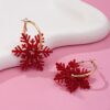 O1CN01FSIo8F2F774M0scQR_2217900038832-0-cib Wholesale Red Snowflake Christmas Acrylic Earrings