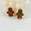 Wholesale Christmas Gingerbread Man Glass Beads