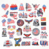 Wholesale Independence Day flag colorful and diverse embroidery DIY patches