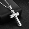 Wholesale Stainless steel cross pendant necklace