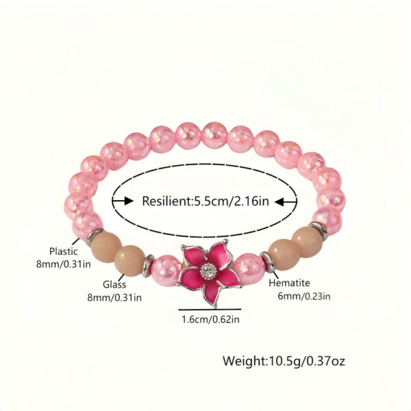 O1CN01FVc0Sz2IVKt2p3THs_3919529291-0-cib Wholesale Dreamy Night Light Cherry Blossom Colorful Bead Bracelet