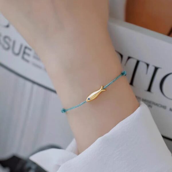 Wholesale Lucky Koi Braided Rope Ultra Thin Bracelet