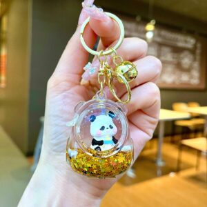 Jinwujin [Space Bag] Black Gold Baby Bottle Panda / Quantity 1 is 1