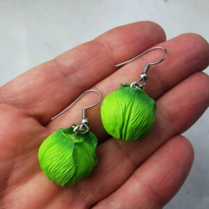 Wholesale Stereo Cabbage Cabbage Earrings Stereo Cucumber Earrings Cute Earrings