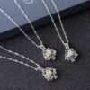 Wholesale Luminous Lotus Pendant Alloy Necklace