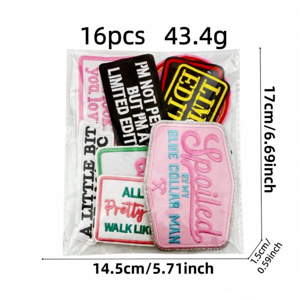 Wholesale Cartoon English Embroidery Cloth Patch