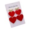 O1CN01Fbhnx51hPiJ8jaGC5_2218942464270-0-cib Wholesale Red Love Series Butterfly Knot Valentine's Day Acrylic Earrings