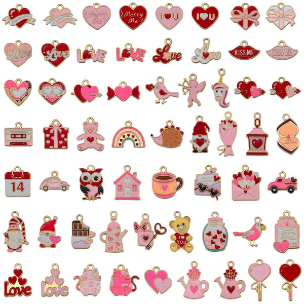 Wholesale Valentine's Day Love Variety Cartoon Jewelry Accessories Pendant