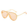 Wholesale Pilot Retro Large Frame Toad Mirror Sunglasses