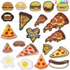Wholesale Burger Sausage Hot Dog Pizza Cartoon Embroidery DIY Patches