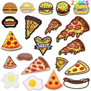 Wholesale Burger Sausage Hot Dog Pizza Cartoon Embroidery DIY Patches