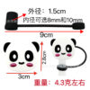 Wholesale Cute Panda Straw Tube Cap