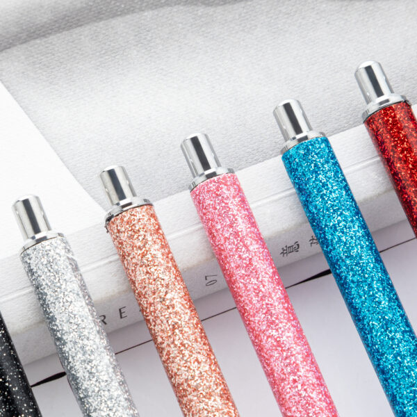 Wholesale Colorful creative foreskin glitter metal touch pen