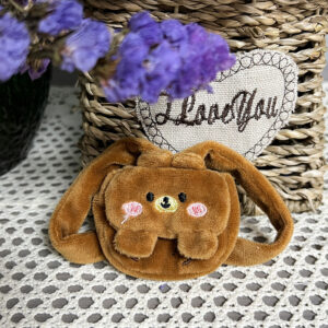 Cute brown bear bag