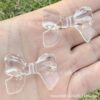 Wholesale Transparent colored butterfly bow acrylic beads