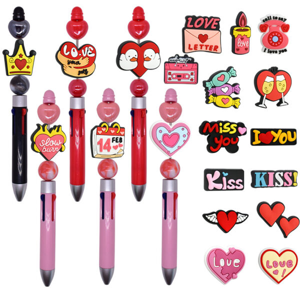 O1CN01FnEax91NGkEw9WJGA_2208878341543-0-cib Wholesale Random 30pcs Valentine's Day Series Love Cartoon Focal Beads