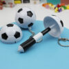 Wholesale Cute football shaped mini retractable pen keychain