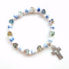 O1CN01Fp3qiZ1RxZiobDkAT_2220646552178-0-cib Wholesale Colorful ceramic hollowed-out cross elastic bracelet
