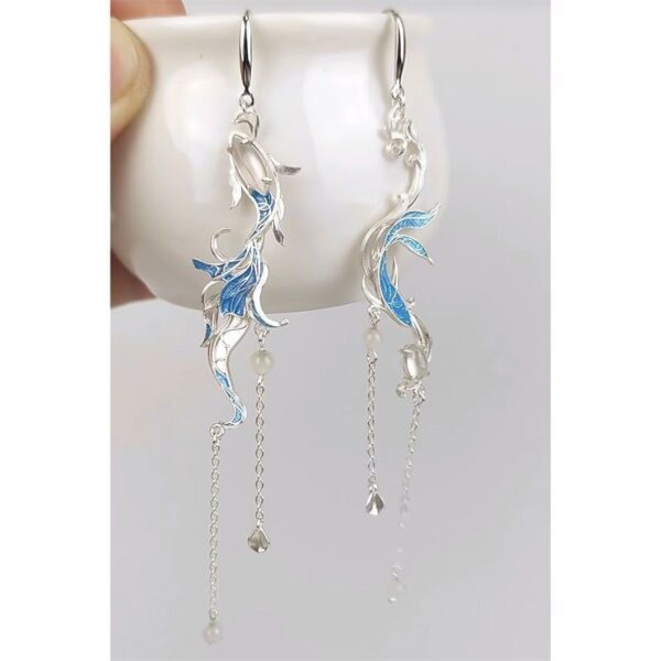 Wholesale Pisces earrings for women long tassel earrings