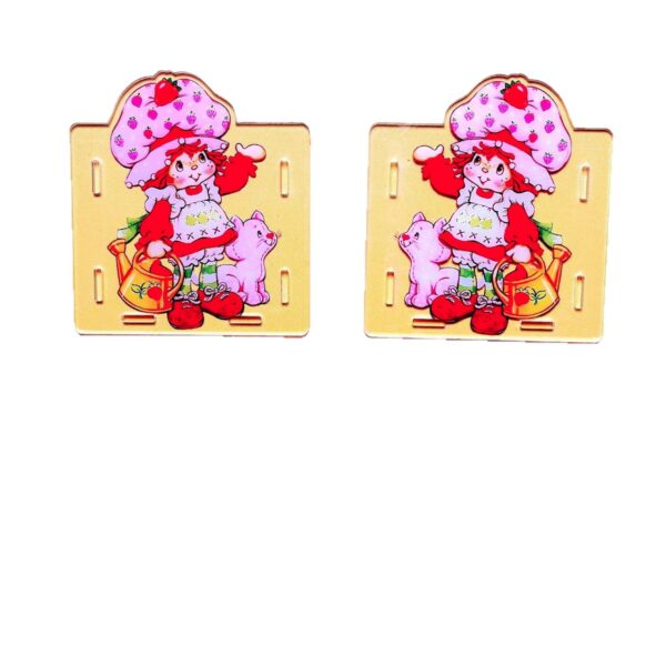 Wholesale Cute cartoon 10cm acrylic pen holder/pencil case/stationery organizer.