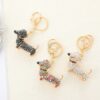 Wholesale Cute Dachshund Dog Keychain Exquisite Keychain Pendant